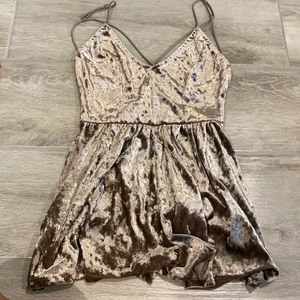Adorable velvet material romper (shorts)